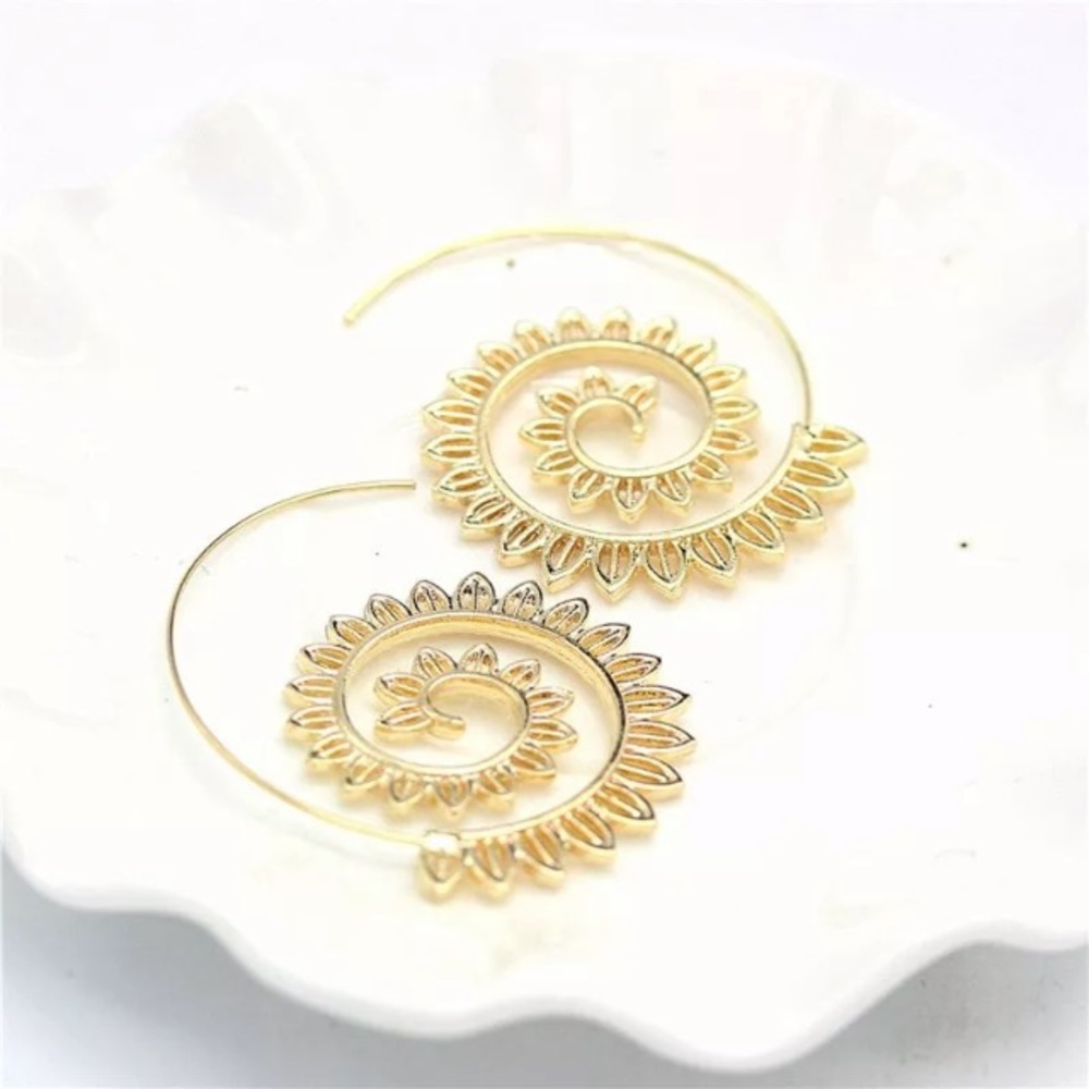 NEW!💙💎BEAUTIFUL💛GOLDEN💛SPIRALS!💎💙BOHO HIPPIE - Picture 5 of 8
